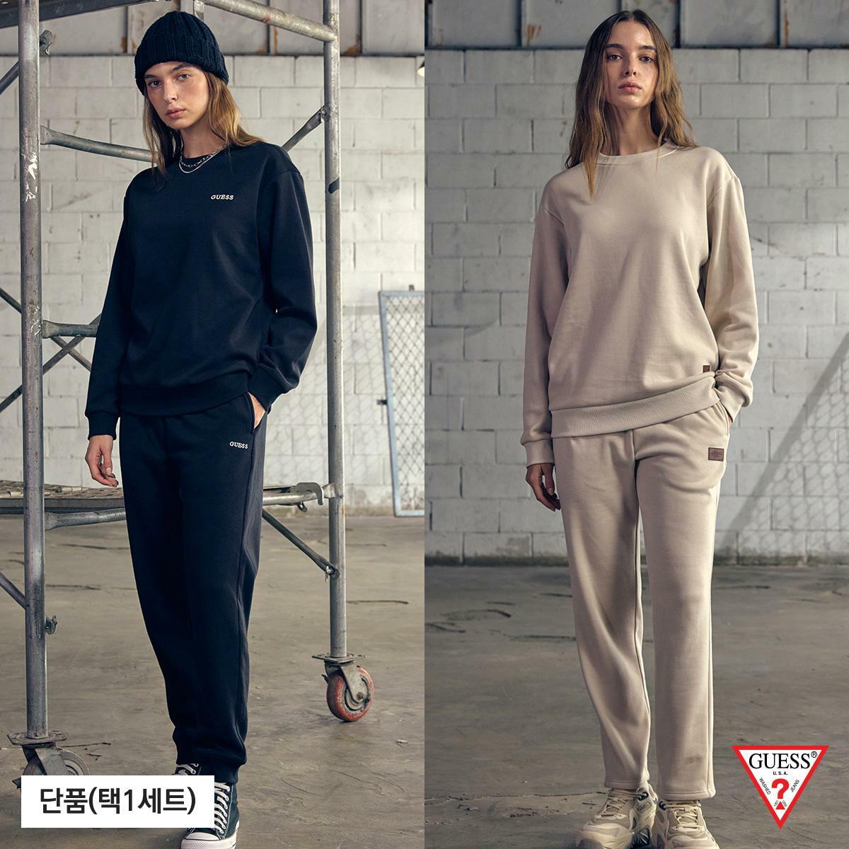 [삼성카드5%할인]게스(GUESS) 기모 셋업(여성)