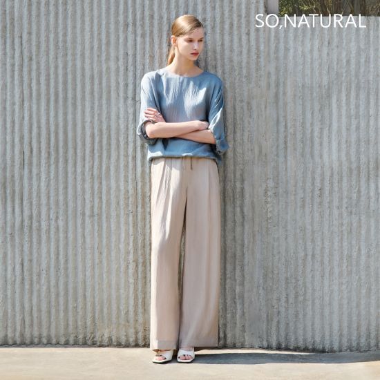 쏘내추럴 26SS Naia 아세테이트 100 와이드 팬츠 [런칭 가격 69,900원] 2