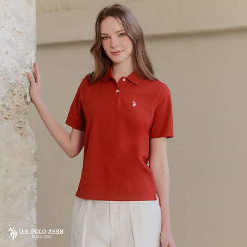 [최신상/2만원인하][U.S POLO ASSN.] 26SS 라이크라® 반팔 카라티 3종 여성 3