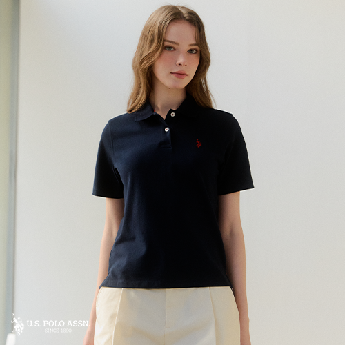 [최신상/2만원인하][U.S POLO ASSN.] 26SS 라이크라® 반팔 카라티 3종 여성 2