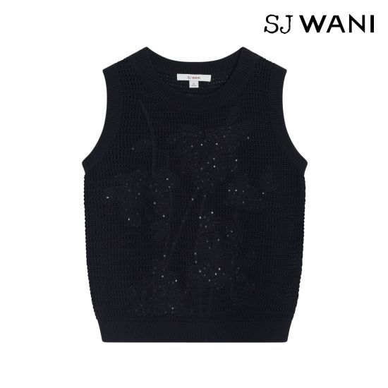 SJ와니 26SS 엠브로이드 크로셰 니트탑 1종 [런칭 가격 69,900원] 4
