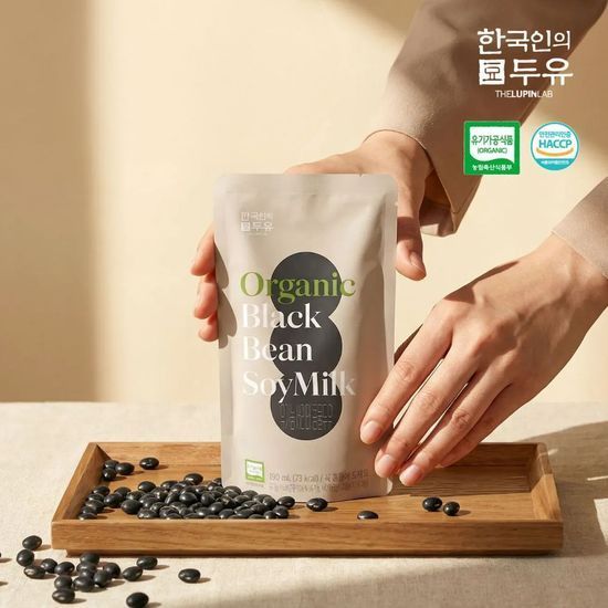 한국인의 두유 유기농 서리태 콩물두유 10팩 1박스
