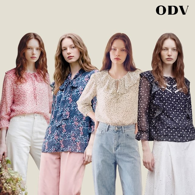 [오디브의 정수] 26SS ODV 쿨샤벳 블라우스 4종 