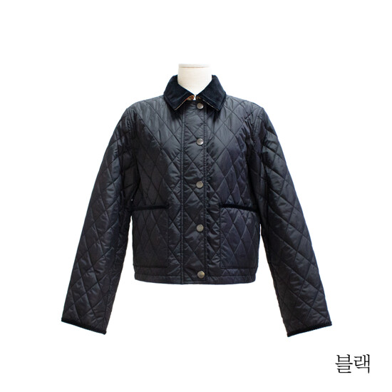 버버리 코듀로이 크롭 퀼티드 재킷 2