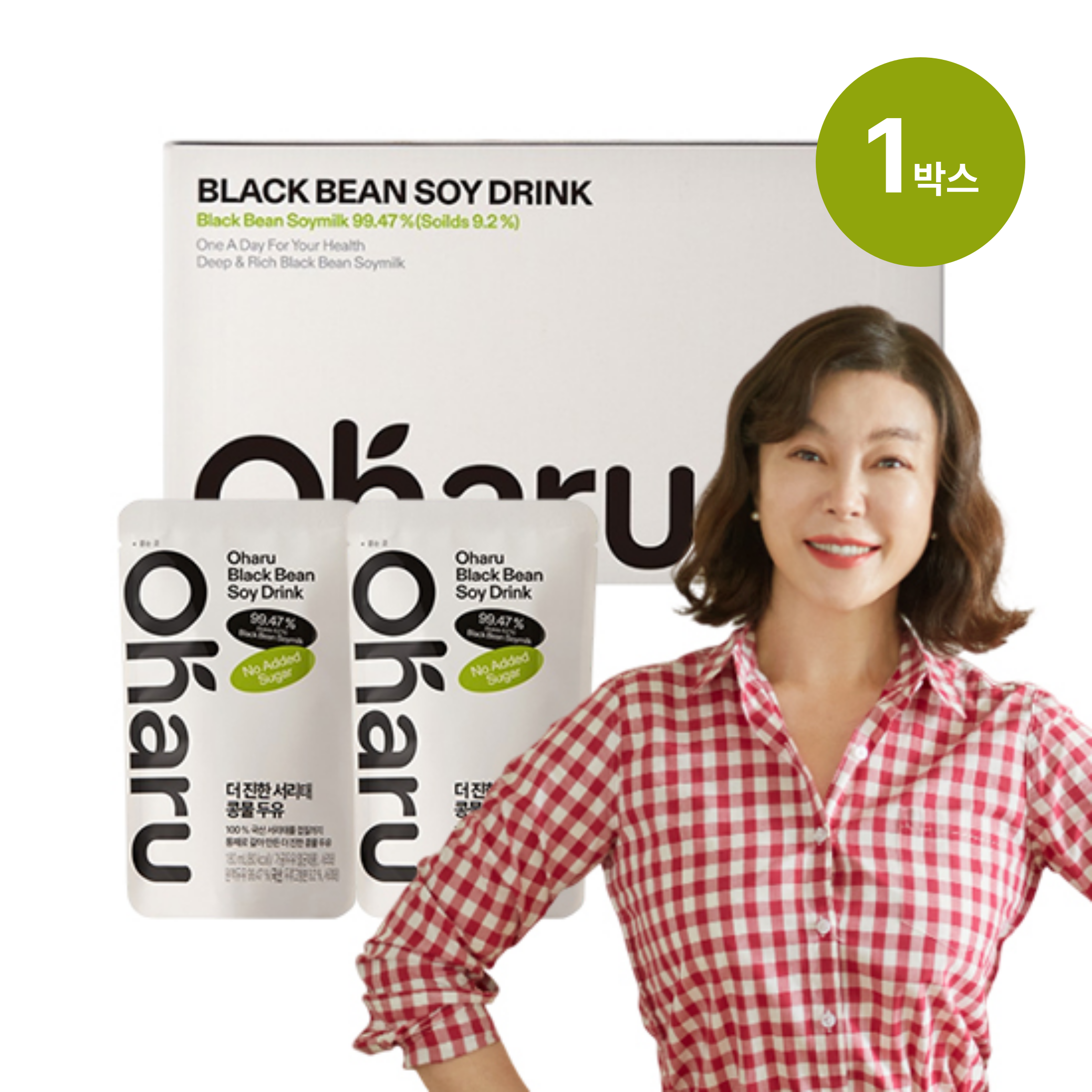 [스페셜딜] Oharu 더 진한 서리태 콩물 두유 1박스 (15팩)
