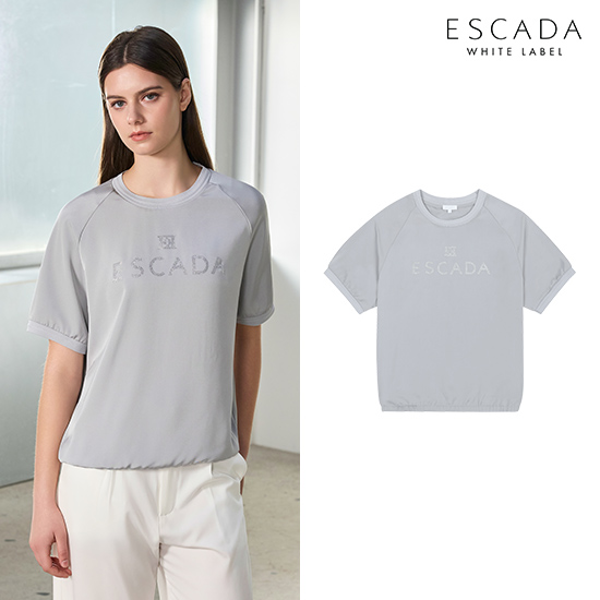 [상시가 129,000원] ESCADA 26SS 샤이닝 반팔 티블라우스 2