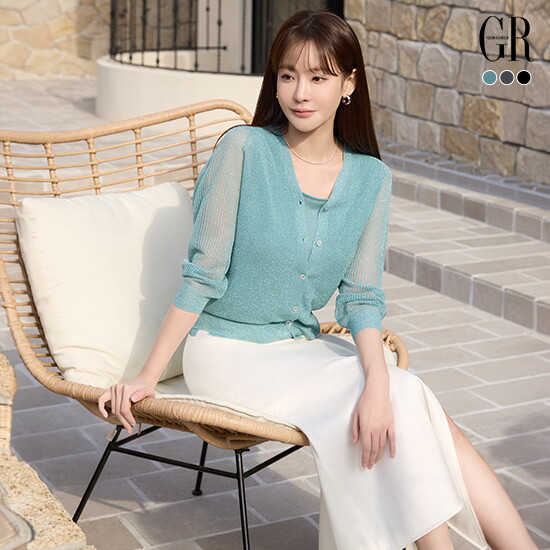 (런칭가 69,900원) ○26SS 인견 블렌딩 글리터 가디건 3종