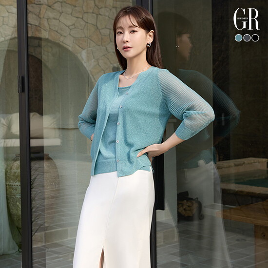(런칭가 69,900원) ○26SS 인견 블렌딩 글리터 가디건 3종 2