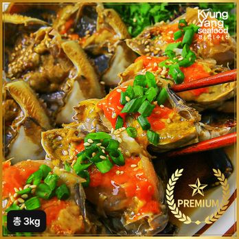(방송에서만 1통 더)프리미엄 알배기 간장 꽃게장 2통(총 3kg)