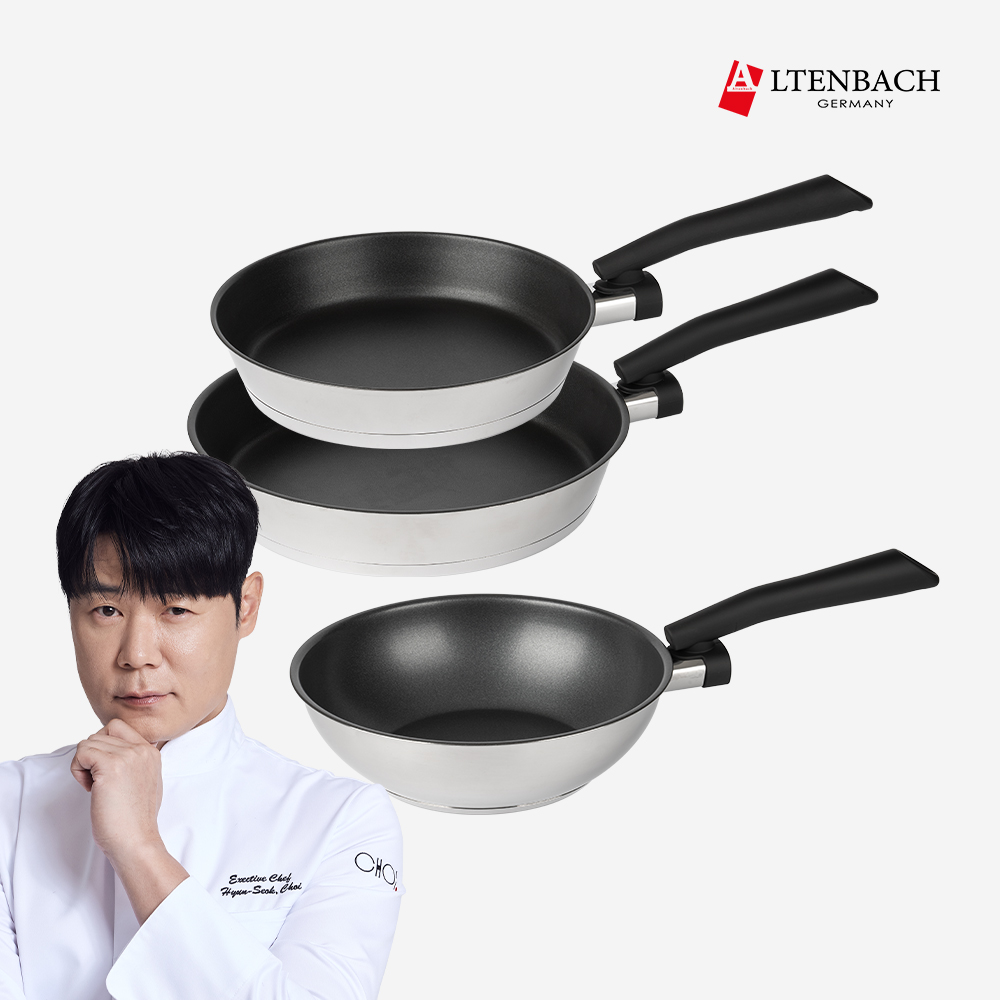 [CJ특별가] 디펜더스 프라이팬(24팬+24웍+28팬) 인덕션후라이팬 24팬24웍28팬 세트