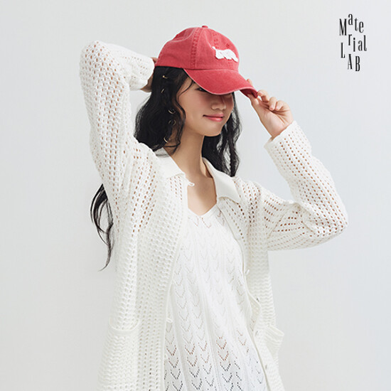 머티리얼랩 26SS 피그먼트 아플리케 볼캡 2