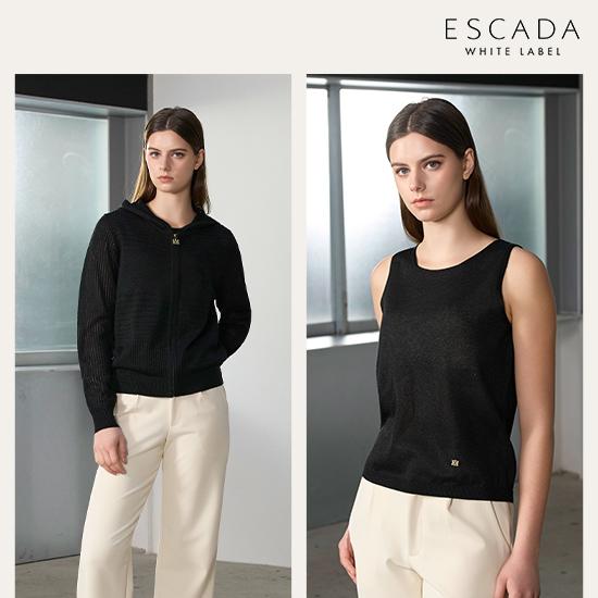 [상시가 219,000원]ESCADA 26SS 썸머 린넨블렌디드 크로셰 가디건 SET (가디건+이너니트) 2