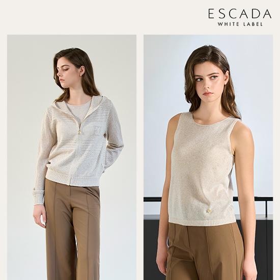 [상시가 219,000원]ESCADA 26SS 썸머 린넨블렌디드 크로셰 가디건 SET (가디건+이너니트) 4