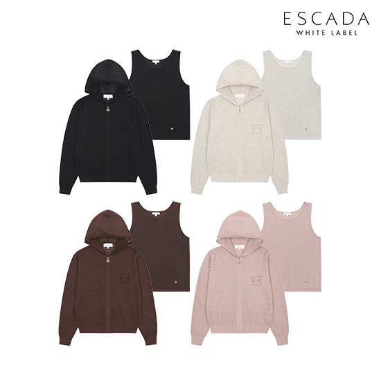 [상시가 219,000원]ESCADA 26SS 썸머 린넨블렌디드 크로셰 가디건 SET (가디건+이너니트) 3