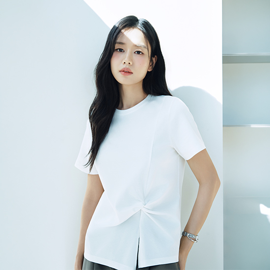 [최초가89,900원] 26SS 트윈 실켓 ELS 코튼 티 블라우스 3종