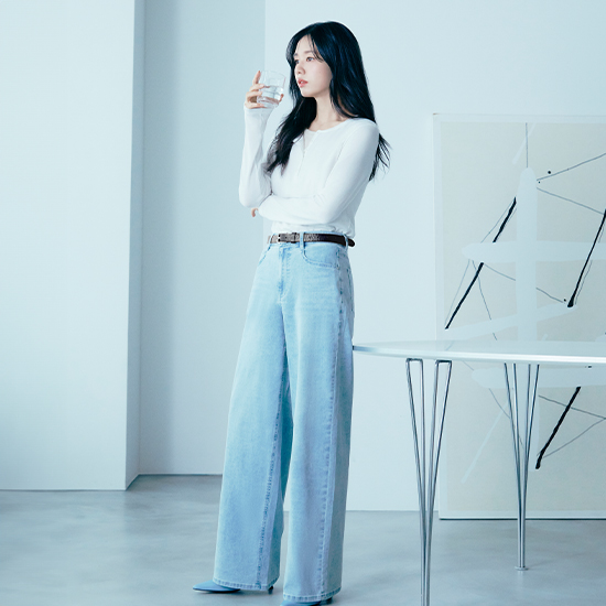 [최초가89,900원]26SS 마스터핏 에어리 쿨스판데님 2종