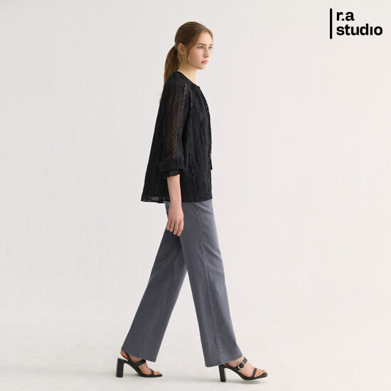 [r.a studio] 라스튜디오 릴렉스 핏 다트 데님팬츠 3종 3