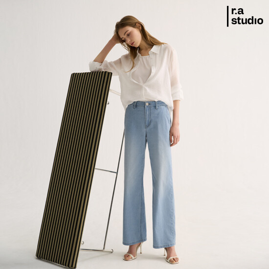 [r.a studio] 라스튜디오 릴렉스 핏 다트 데님팬츠 3종 2