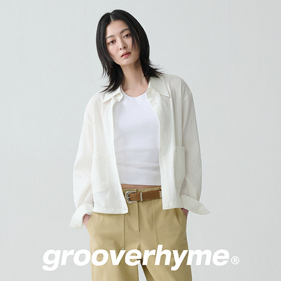 그루브라임  여성 블라썸 시어서커 깅엄 셔츠 재킷 2종 3