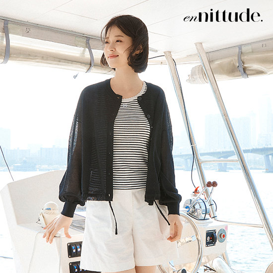 엔니튜드 26S/S 린넨 시어 가디건 3종 3