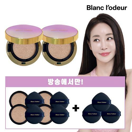[삼성카드5%할인]최신상 [블랑로더] 글로우 쿠션 총 6개 (본품 2 + 리필 4 + 추가 퍼프 3) 정서경 패키지