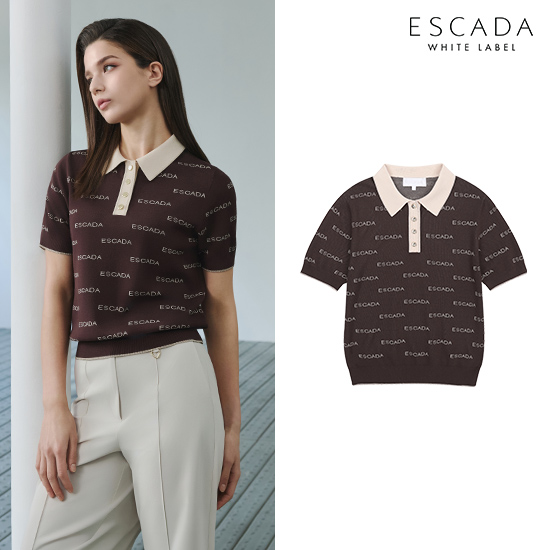 [상시가 189,000원] ESCADA 26SS 썸머 카라 니트 여성 4