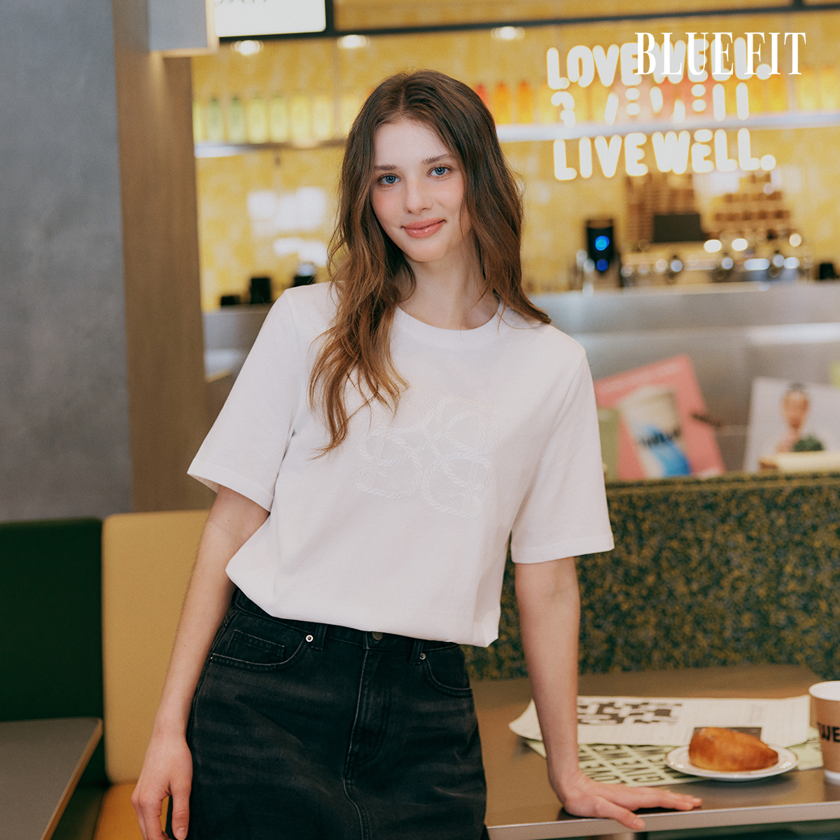 [삼성카드5%할인][26SS최신상] 블루핏 자수 티셔츠 3종