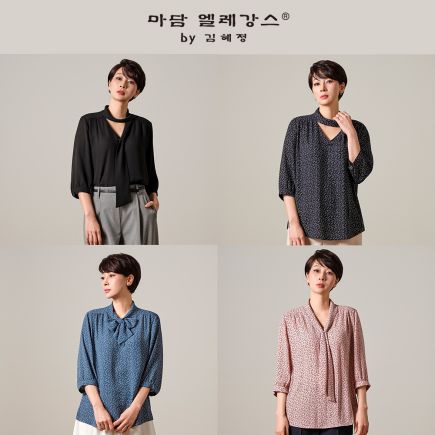 마담엘레강스 카타리나 타이 블라우스 2종