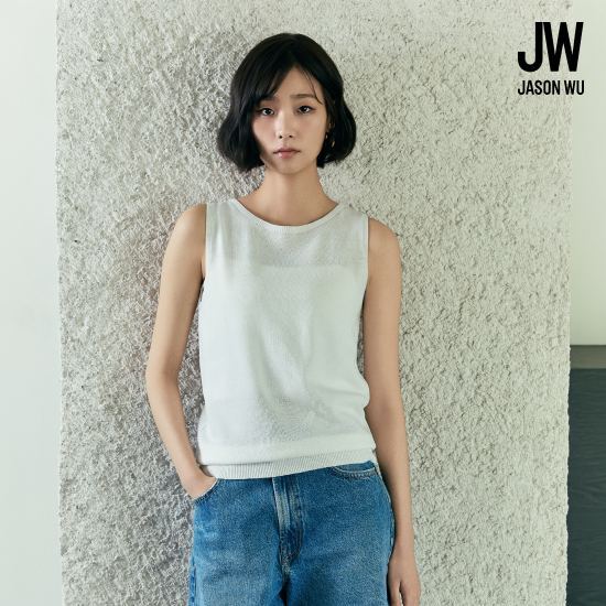 제이슨우 26SS Noa 린넨 홀가먼트 슬리브리스 니트탑 3종 [런칭 가격 69,900원] 3