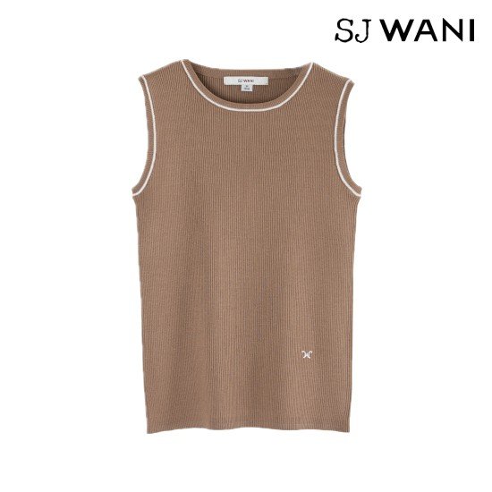 SJ와니 26SS 라인 포인트 슬리브리스 니트탑 3종 [런칭 가격 79,900원] 2