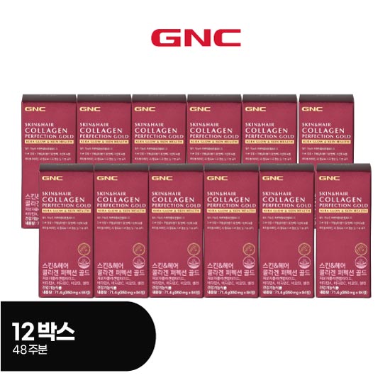 GNC 콜라겐 퍼펙션골드 스킨앤헤어 12박스 (총 48주분)
