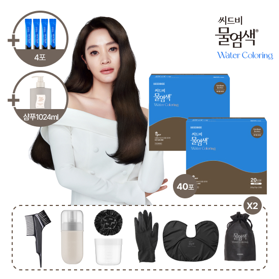 1등 패키지] 염색제 44회분 / 샴푸 특대용량