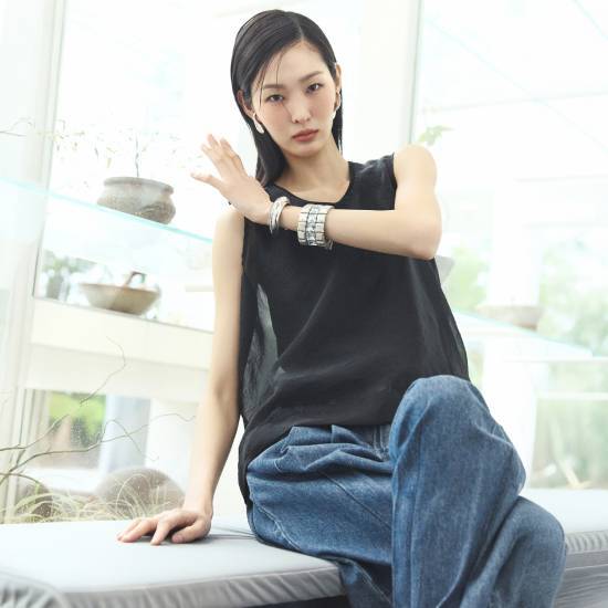 르네크루 26SS 시어 레이어드 블라우스 2종SET (총4PCS) 4