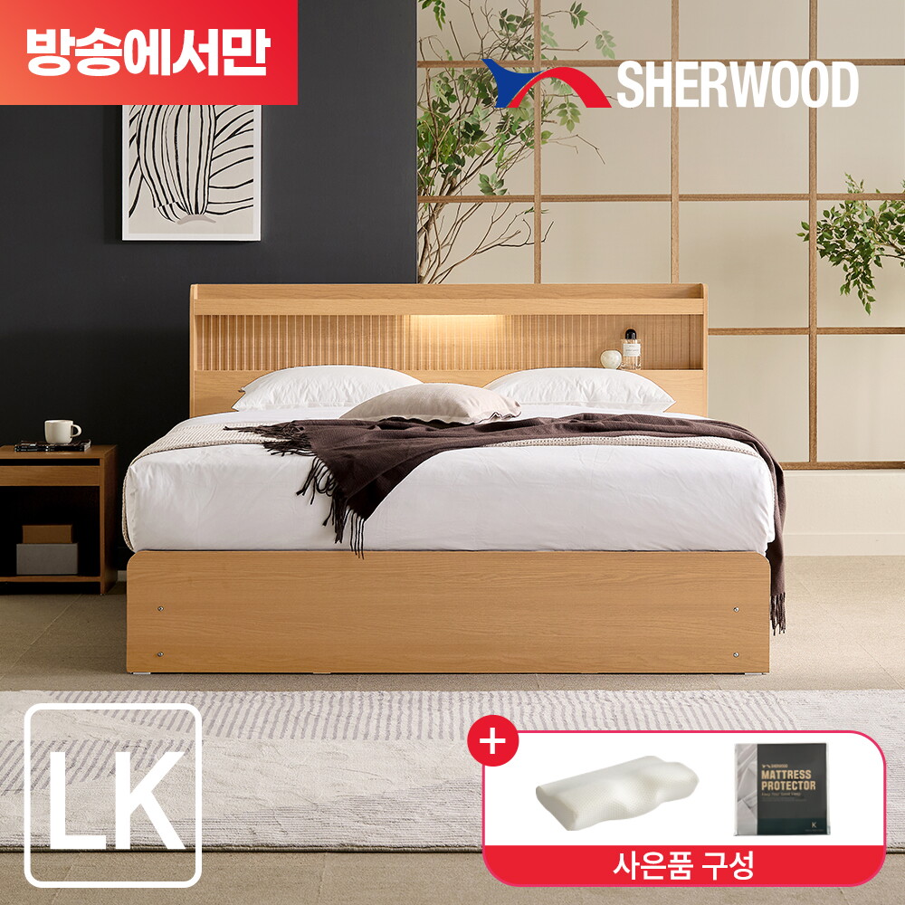 모렌 LED 호텔식 수납침대 풀패키지 라지킹LK(협탁+메모리폼베개+매트리스커버) 4