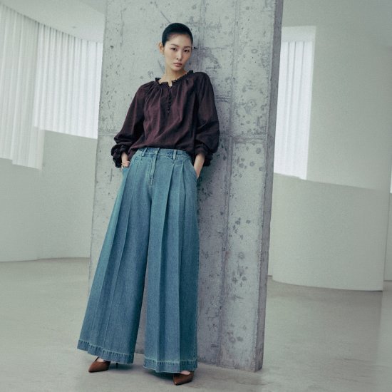 르네크루 26SS 플리츠 데님팬츠 [런칭 가격 89,900원] 3