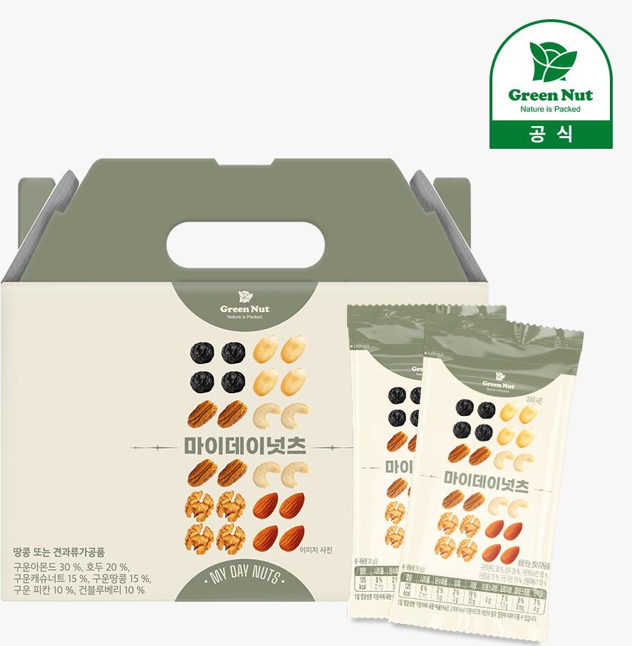 [프리미엄세트]마이데이넛츠 하루견과 총4박스(80봉)