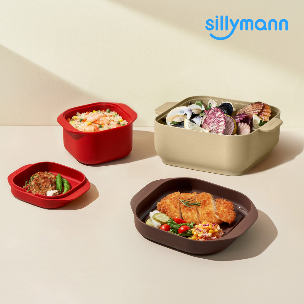 실리만 이지웨이 플래티넘 실리콘 찜기 3종 세트 (2단 멀티찜기 +찜기팟+디쉬) 2