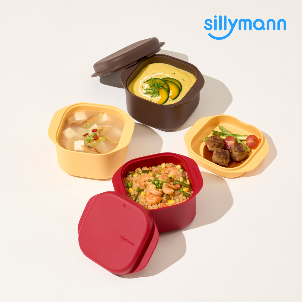 실리만 이지웨이 플래티넘 실리콘 찜기 3종 세트 (2단 멀티찜기 +찜기팟+디쉬) 3