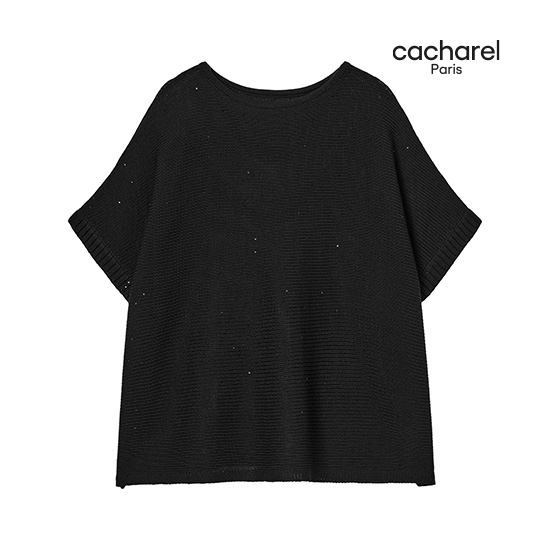 [최초가 79,900원] 26SS 시스루 스팽글 케이프니트 3종+캐미솔 세트 4