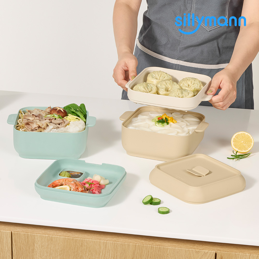 요리 실리콘 전자레인지 찜기 멀티 1600ml