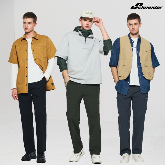 ■O 슈나이더 26SS 남성 쿨 썸머 나일론 팬츠 3종(S604M)