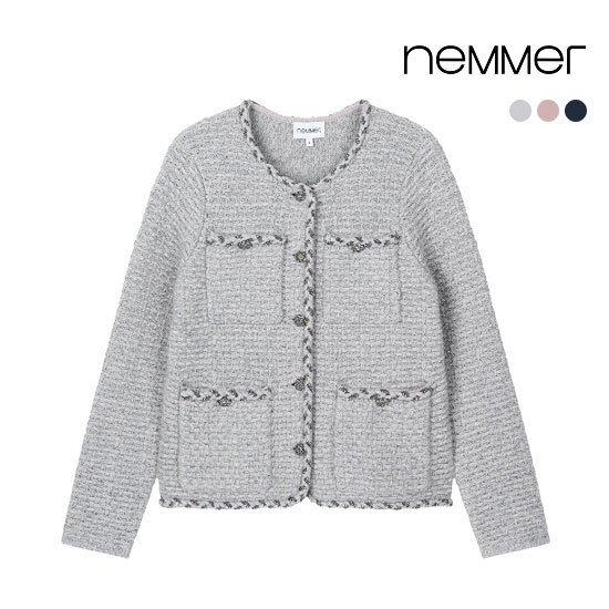 [상시가 299,000원] 26SS 헤리티지 캐시미어울 니트 자켓