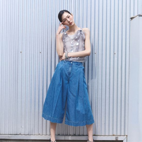 르네크루 26Summer 핀턱 버뮤다 데님팬츠 2