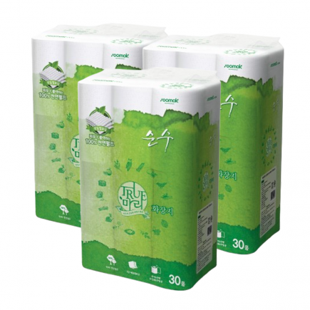 [수목제지] 트루마리 순수휴지 30미터 90롤