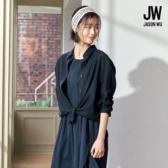 제이슨우 26SS NEW Jamie 썸머 시어 셔츠 3종 (블루체크 1종 + 솔리드 2종) [런칭 가격 79,900원] 2