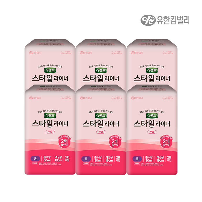 스타일 라이너 무향 롱 28매 x 6팩