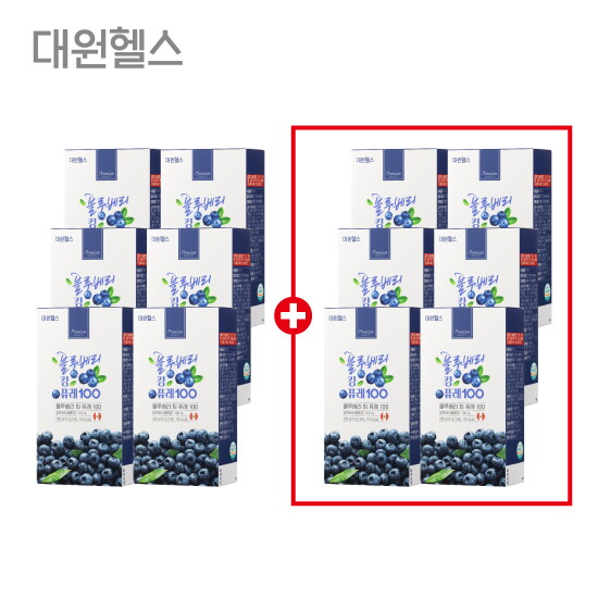 ★방송에서만[6+6박스] 대원제약 블루베리 킹 퓨레 100 (20g X 14포 X 12박스)