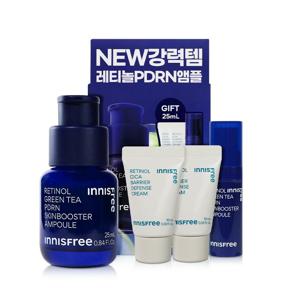 [삼성카드5%할인]이니스프리 레티놀 그린티 피디알엔 PDRN 스킨부스터 앰플 세트
