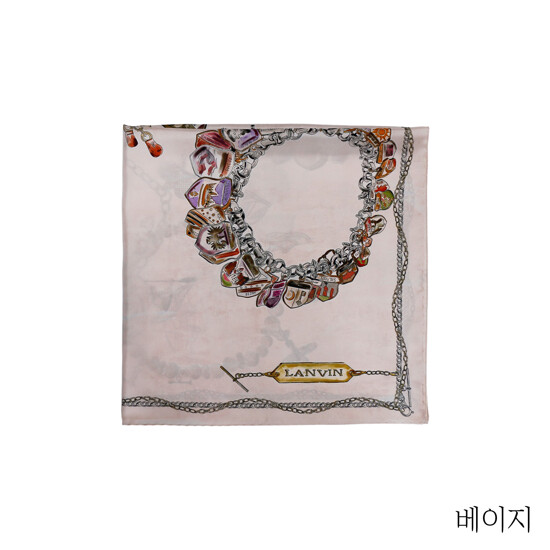 랑방 오너먼트 실크 스카프 4