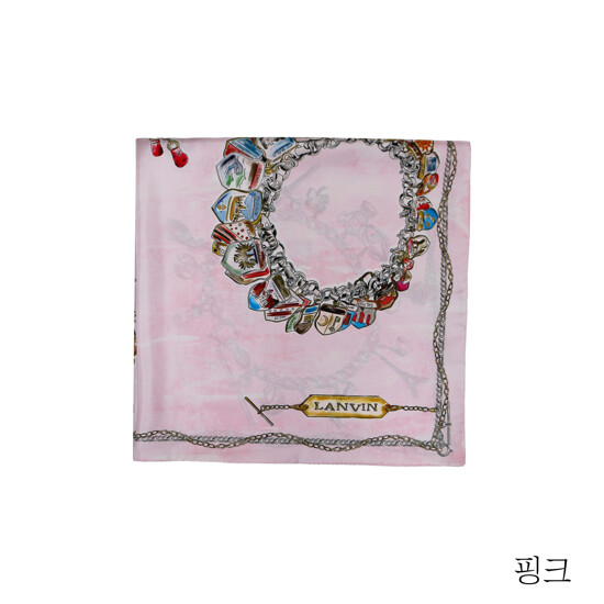 랑방 오너먼트 실크 스카프 3